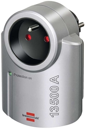 Attēls no Listwa zasilajca Brennenstuhl Primera-Line przeciwprzepiciowa 1 gniazdo srebrna (1506951)