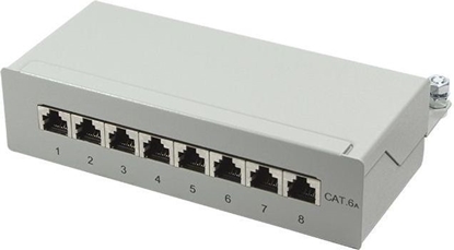 Attēls no Logilink Patchpanel Cat.6A Tisch/Wand 8-port, grau