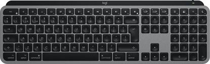 Picture of Logitech MX Keys S for Mac keyboard Office RF Wireless + Bluetooth QWERTY UK English Aluminium, Black