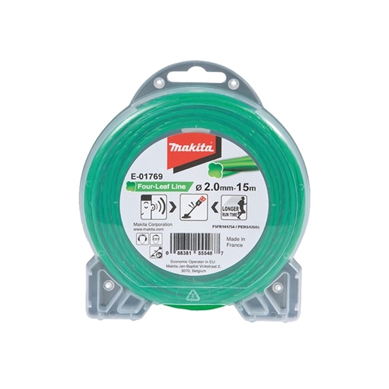 Picture of Makita E-01769      Mowing String Four Leaf 2,0mmx15m