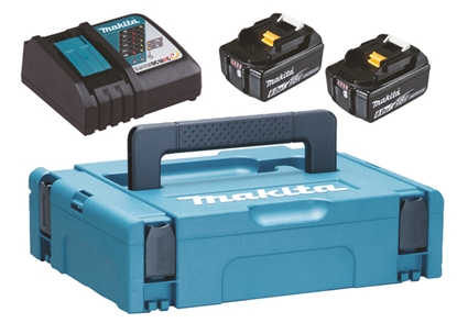 Изображение Makita Energy Kit 198116-4 2x BL1860B + DC18RC