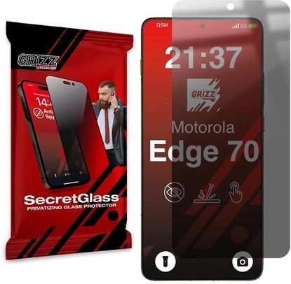 Attēls no Matowe szko prywatyzujce GrizzGlass SecretGlass do Motorola Edge 70