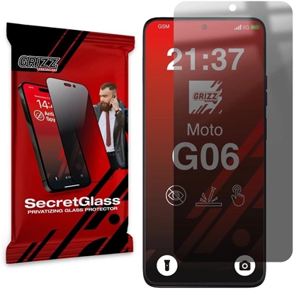 Attēls no Matowe szko prywatyzujce GrizzGlass SecretGlass do Motorola Moto G06