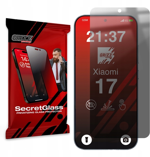 Picture of Matowe szko prywatyzujce GrizzGlass SecretGlass do Xiaomi 17