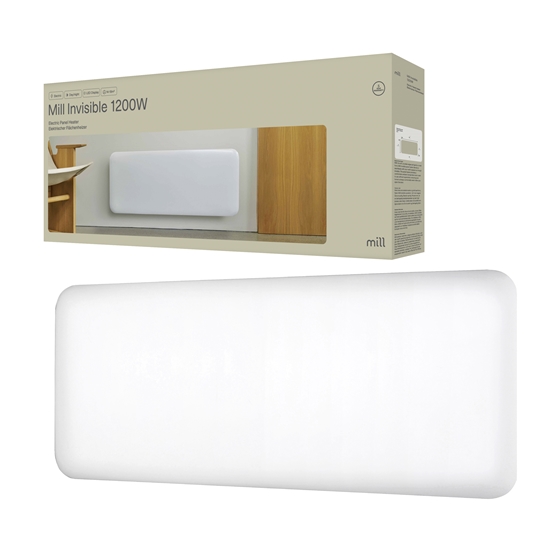 Picture of Mill | Heater | IB1200DN Steel | Panel Heater | 1200 W | Number of power levels 1 | Suitable for rooms up to 14-18 m² | White | N/A