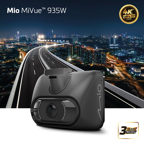Picture of Mio MiVue 935W | 4K, HDR, GPS, WIFI, Sony STARVIS, Night Mode, Speed Cam, Optional Parking mode