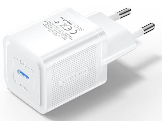Picture of MOBILE CHARGER WALL 20W USB-C/1P WHITE FEPW0-EU VENTION