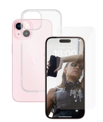 Attēls no MOBILE SCREEN PROTECTOR 2IN1/IPHONE 15 CLEAR PANZERGLASS