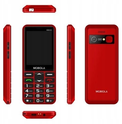 Picture of Mobiola telefon dla seniora MB900 4G czerwony 48MB/128MB