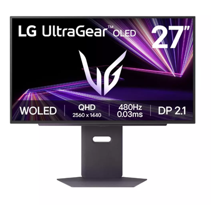 Attēls no Monitor|LG|27GX790A-B|26.5"|Gaming|Panel OLED|2560x1440|16:9|480Hz|0.03 ms|Swivel|Pivot|Height adjustable|Tilt|27GX790A-B