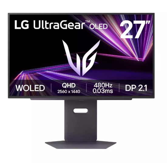 Picture of Monitor|LG|27GX790A-B|26.5"|Gaming|Panel OLED|2560x1440|16:9|480Hz|0.03 ms|Swivel|Pivot|Height adjustable|Tilt|27GX790A-B