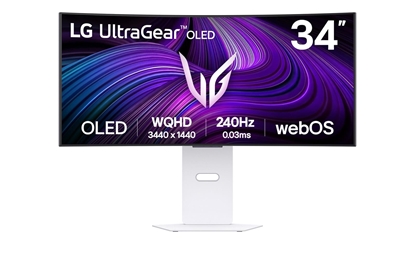 Изображение Monitor|LG|34 "|3440 x 1440 pixels|Wide Quad HD|Native aspect ratio 21:9|OLED|Curved|34GX90SA-W