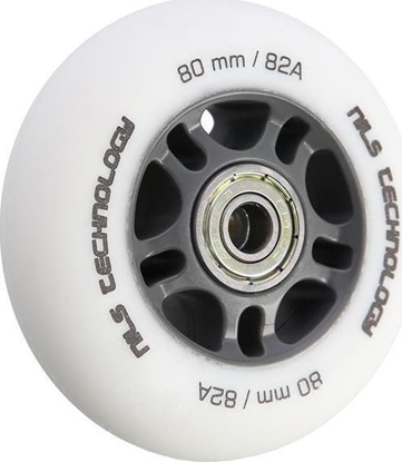 Изображение Nils Extreme Kóka PU 80x24 82A biae matowe 4 szt.+ ABEC-9 8 szt.