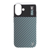 Изображение OBAL:ME Flossy Stripes Cover for Apple iPhone 16 Plus / black/sky blue