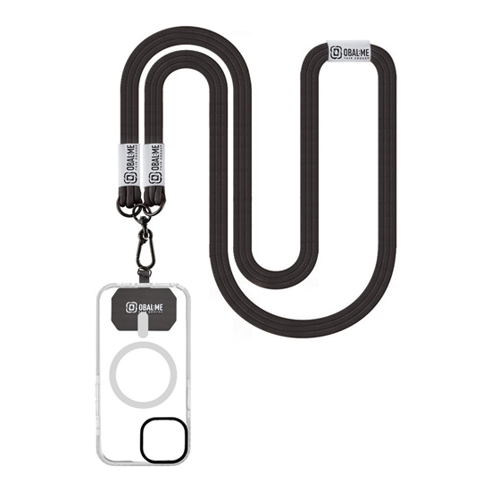 Изображение OBAL:ME NeckTag Trio Rope for Mobile Phone / black