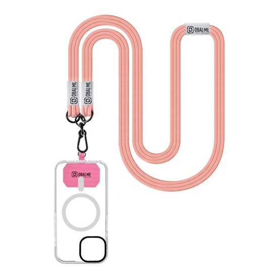 Picture of OBAL:ME NeckTag Trio Rope for Mobile Phone / pink