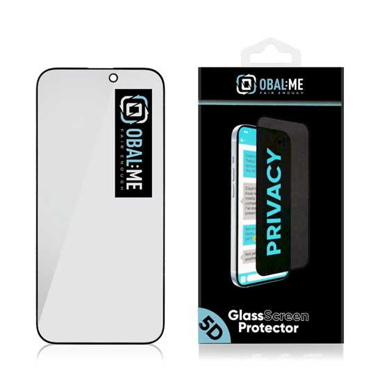 Picture of OBAL:ME Privacy 5D Glass Screen Protector for Apple iPhone 16 Pro Max / black