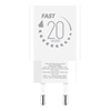 Picture of OBAL:ME Wall Charger USB-A + USB-C 20W with 2x 1m Cables / White