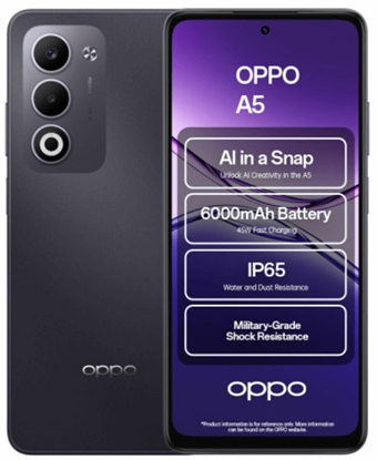 Picture of Oppo A5 4G Dual Sim 4GB RAM 128GB - Midnight Purple