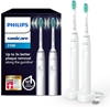 Picture of Philips 3000 series 3100 series HX3675/13 2-pack sonic electric toothbrushes - white