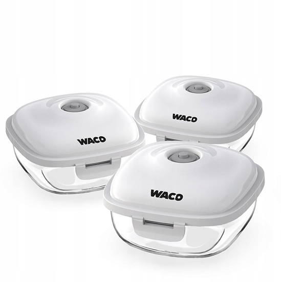 Изображение Pojemniki Próniowe Webber+ 3x 0,7L Do ywnoci BPA DO LODÓWKI MIKROFALI