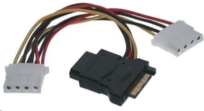 Picture of PremiumCord SATA 15-pin - Molex x3, 0.16m, Wielokolorowy (kfsa-9)