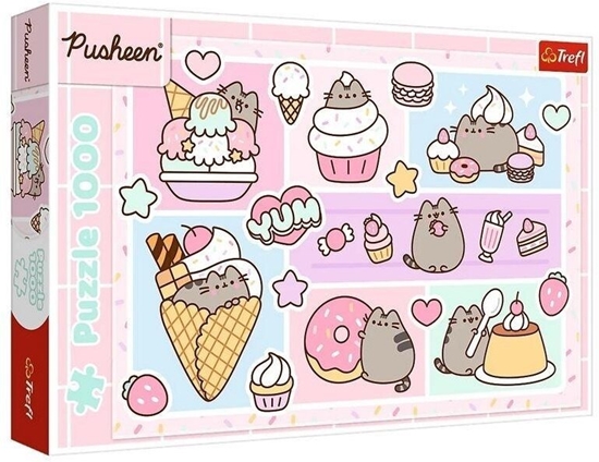 Picture of Puzzle 1000 Sodki Pusheen TREFL