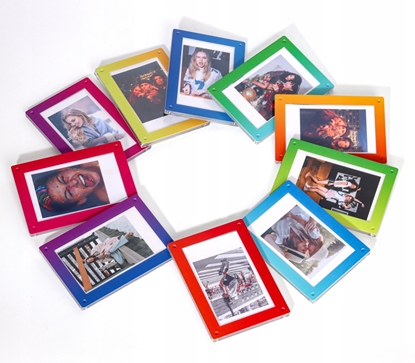 Picture of Ramka Na Magnes Lodówk Do Zdj Instax Mini 99 41 12 40 11 Evo Liplay Link / Róowo - Czerwony