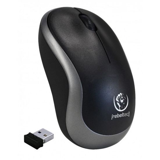 Изображение Rebeltec RBLMYS00050 Wireless 2.4Ghz Mouse with 1000 DPI USB Silver
