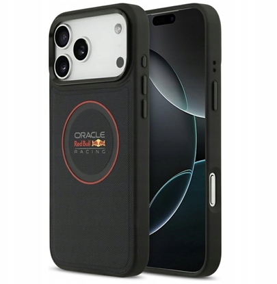 Attēls no Red Bull Etui Meshed Red Ring & Metal Buttons MagSafe do iPhone 17 Pro Max granatowy