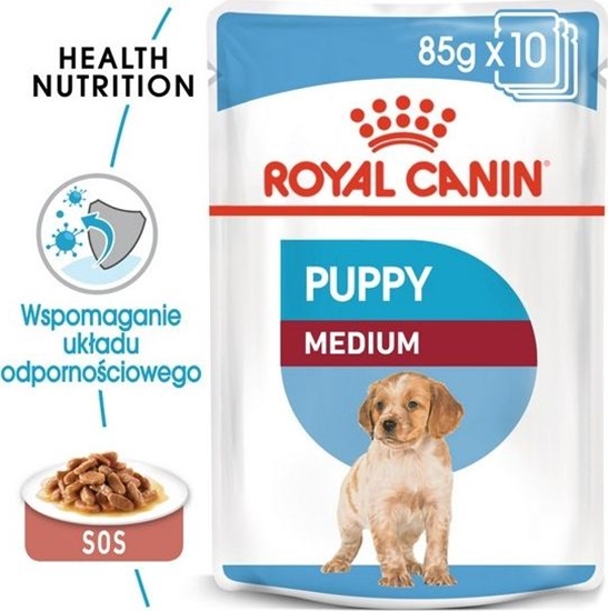 Изображение Royal Canin Medium Puppy karma mokra dla szczenit, od 2 do 12 miesica, ras rednich 140g