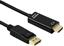 Picture of Roline DisplayPort Cable, DP - UHDTV, Slim, M/M, black, 1 m