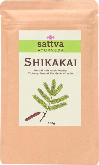 Изображение Sattva SATTVA_Ayurveda Herbal Hair Wash Powder zioowy proszek do mycia wosów 100g
