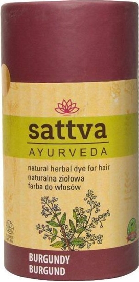 Picture of Sattva SATTVA_Natural Herbal Dye for Hair naturalna zioowa farba do wosów Burgundy 150g