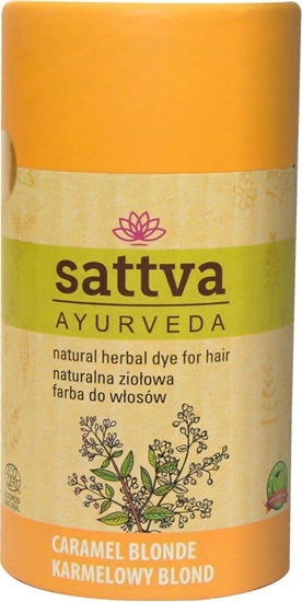 Picture of Sattva SATTVA_Natural Herbal Dye for Hair naturalna zioowa farba do wosów Caramel Blonde 150g