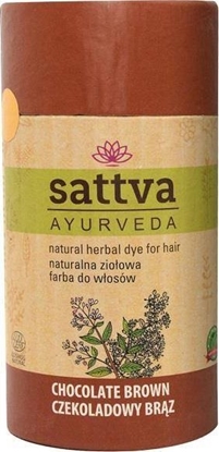 Picture of Sattva SATTVA_Natural Herbal Dye for Hair naturalna zioowa farba do wosów Chocolate Brown 150g