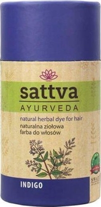 Picture of Sattva SATTVA_Natural Herbal Dye for Hair naturalna zioowa farba do wosów Indigo 150g