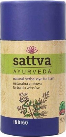 Picture of Sattva SATTVA_Natural Herbal Dye for Hair naturalna zioowa farba do wosów Indigo 150g