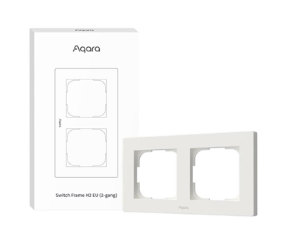 Изображение SMART SWITCH FRAME H2 (2-GANG)/WHITE FE-X01D-W AQARA