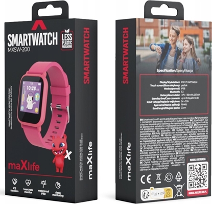 Attēls no Smartwatch MaxLife  Maxlife smartwatch Kids MXSW-200 róowy