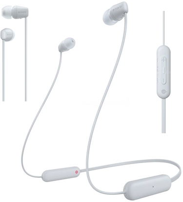 Picture of Sony WI-C100 Zestaw suchawkowy Bezprzewodowy Douszny Poczenia/muzyka Bluetooth Biay