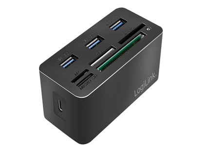 Attēls no Stacja dokująca USB3.2 8-portów, mini Czarna 
