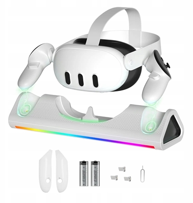 Picture of Stacja Dokujca adowarka Stojak Do Gogli Oculus Quest 3 +2x Akumulator Pad / Jys-mq006