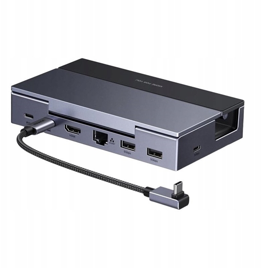 Picture of Stacja dokujca UGREEN CM800 6w1 do konsol przenonych Steam Deck / Asus ROG Ally USB-C do HDMI 4K 120Hz 2x USB USB-C RJ45 (szara)