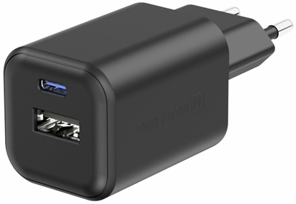 Изображение Swissten Travel Charger GaN USB-C / PD USB-A / 18W QC / 45W