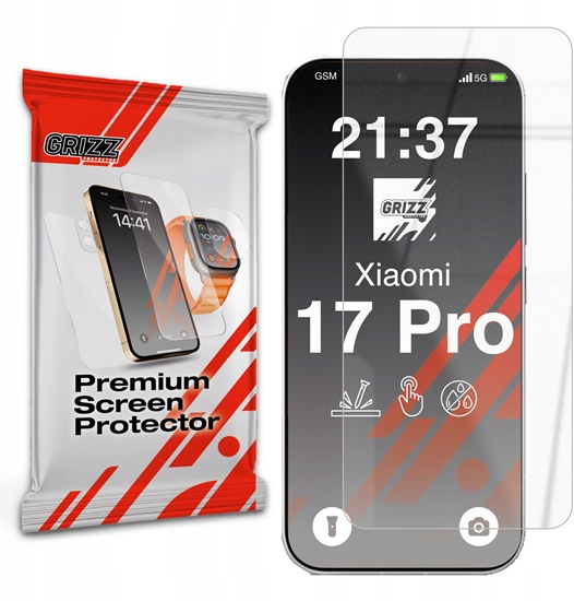 Picture of Szko hybrydowe GrizzGlass HybridGlass do Xiaomi 17 Pro