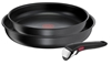 Picture of TEFAL Ingenio Daily Chef Set, 3 pcs | L7629553 | Frying | Diameter 24/28 cm | Suitable for induction hob | Removable handle | Black