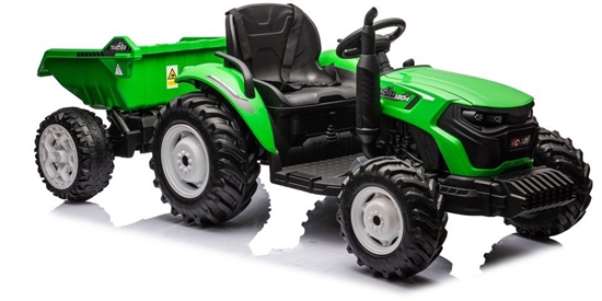 Picture of Traktor Na Akumulator HC-306 Z Przyczep Jasno Zielony 24V