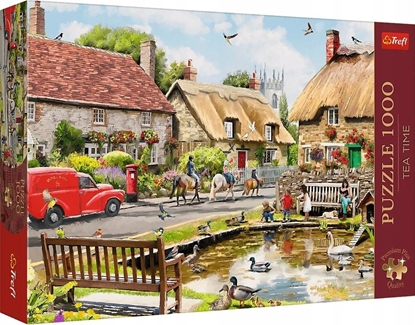 Attēls no Trefl PUZZLE 1000 PremPlus TeaTime Lato w miasteczku 10808