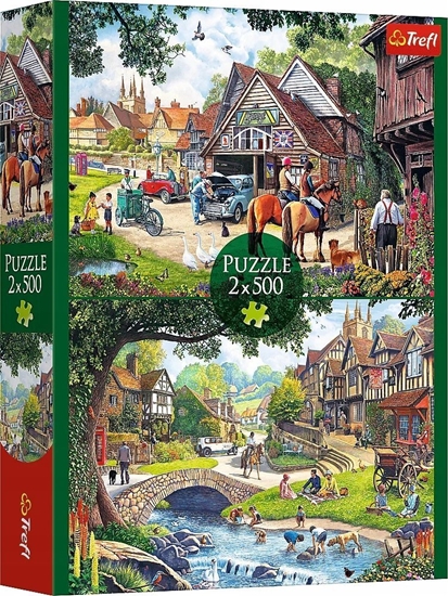 Picture of Trefl PUZZLE 2x500 Sielankowe ycie 37494